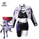 Exclusive Halloweez Acheron Cosplay Costume from Honkai Star Rail - Galaxy Rangers Racing Suit for Women - Halloweez
